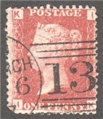 Great Britain Scott 33 Used Plate 74 - IK (2) - Click Image to Close
